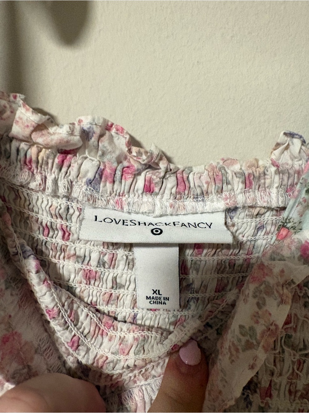 Love Shack Fancy X Target Adeline Smocked Tiered Dress Size XL - Picture 5 of 5